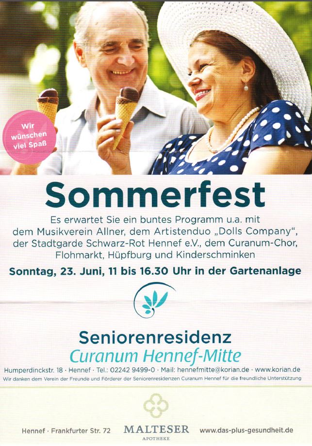 Sommerfest 2019 Curanum Humperdinckstraße