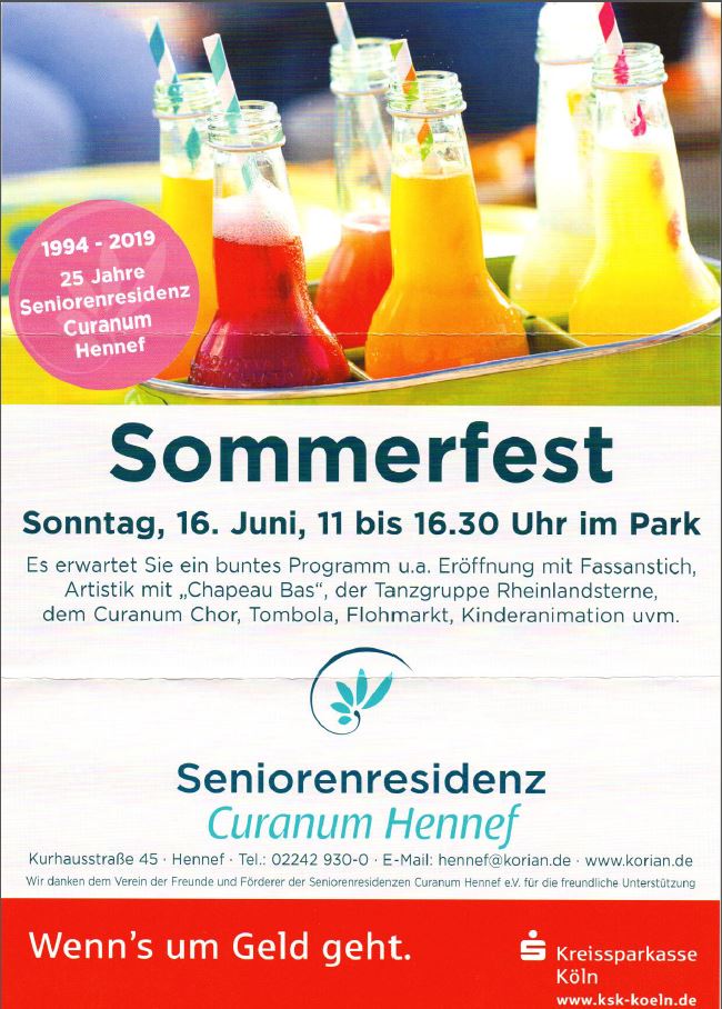 Sommerfest 2019 Curanum Kurhausstraße